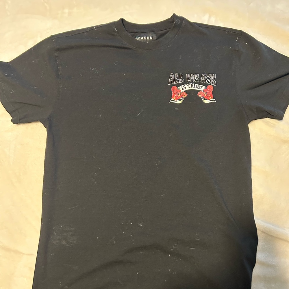 Reason Black Short Sleeve Tee